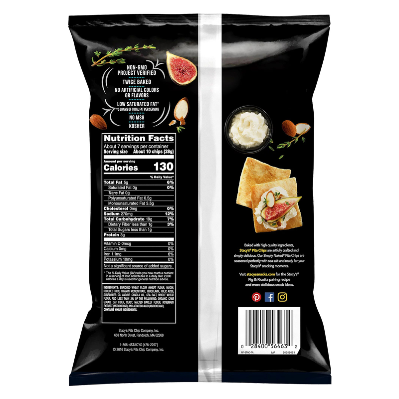 Stacy S Simply Naked Pita Chips Oz Snacks Fast Delivery By App Or Online