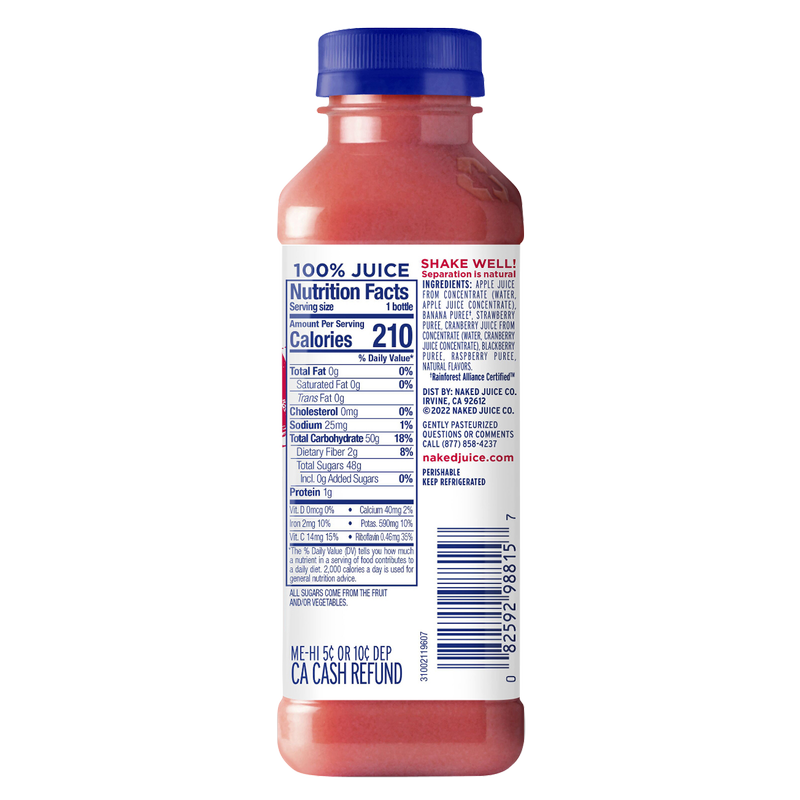 Naked Juice Berry Blast Smoothie 15 2oz Dnu Fast Delivery By App Or Online