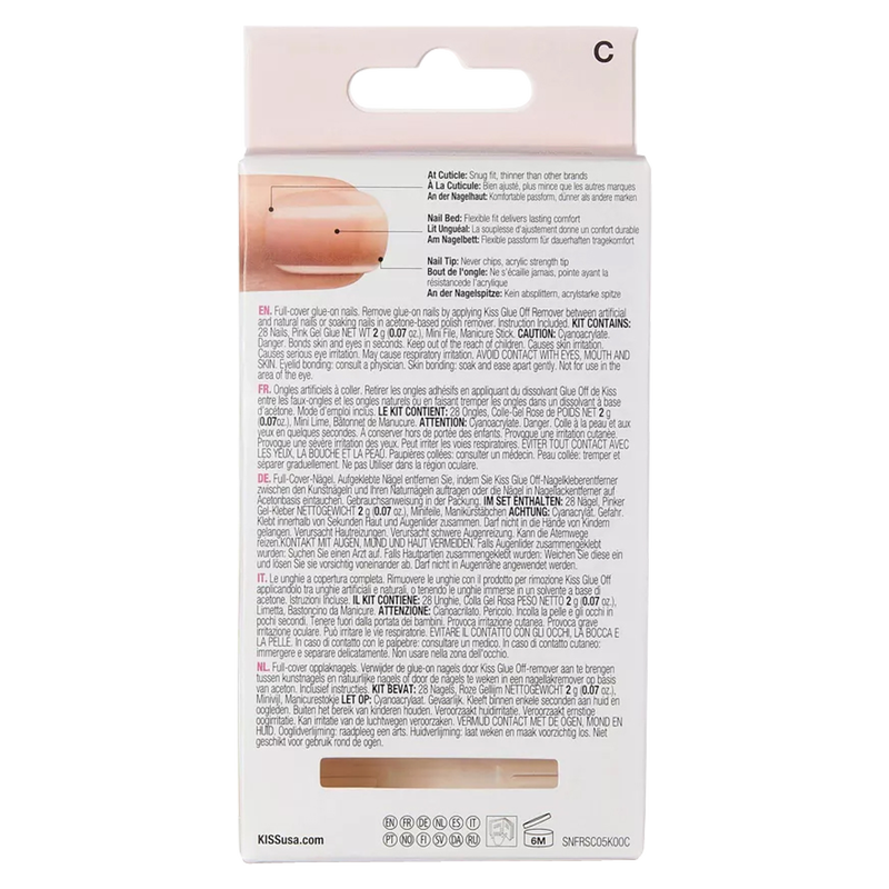 Kiss Salon Acrylic Nude French False Nails Breathtaking Ct Bath Beauty Fast Delivery By