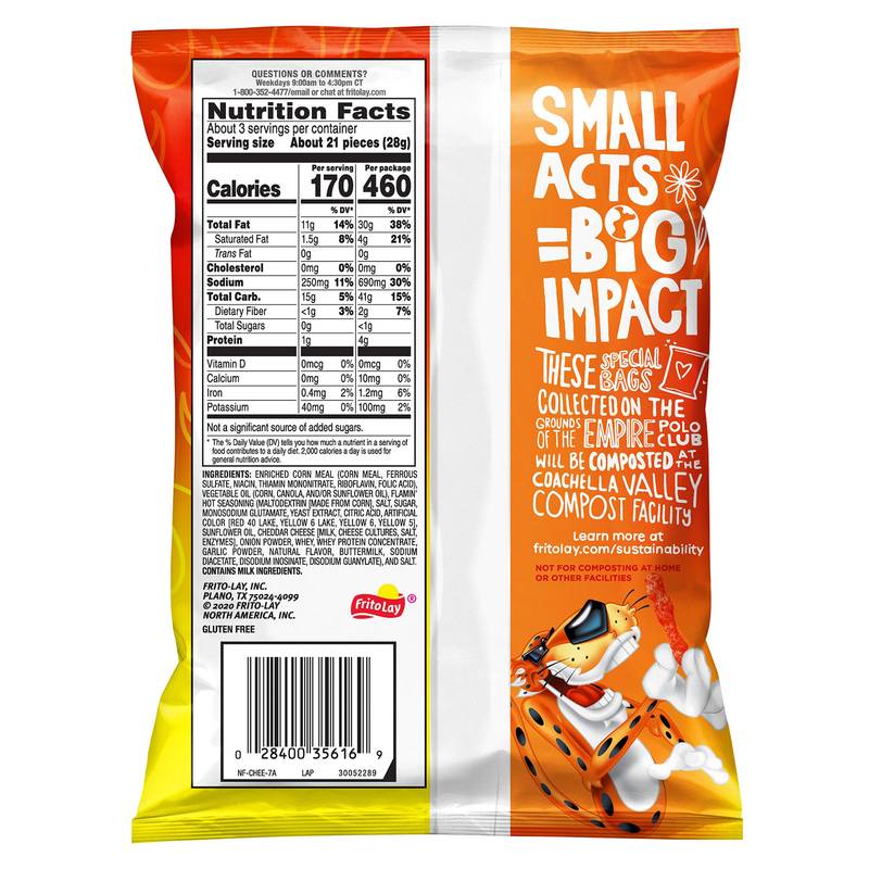 Cheetos Crunchy Flamin Hot 2 75oz Snacks Fast Delivery By App Or Online