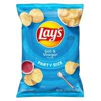 Save on Lay's Potato Chips Salt & Vinegar Party Size Order Online Delivery