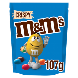 M&M's Brownie Chocolate Pouch Bag 102g (12 Bags)