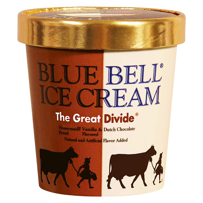 Blue Bell The Great Divide Vanilla & Dutch Chocolate Ice Cream 16oz