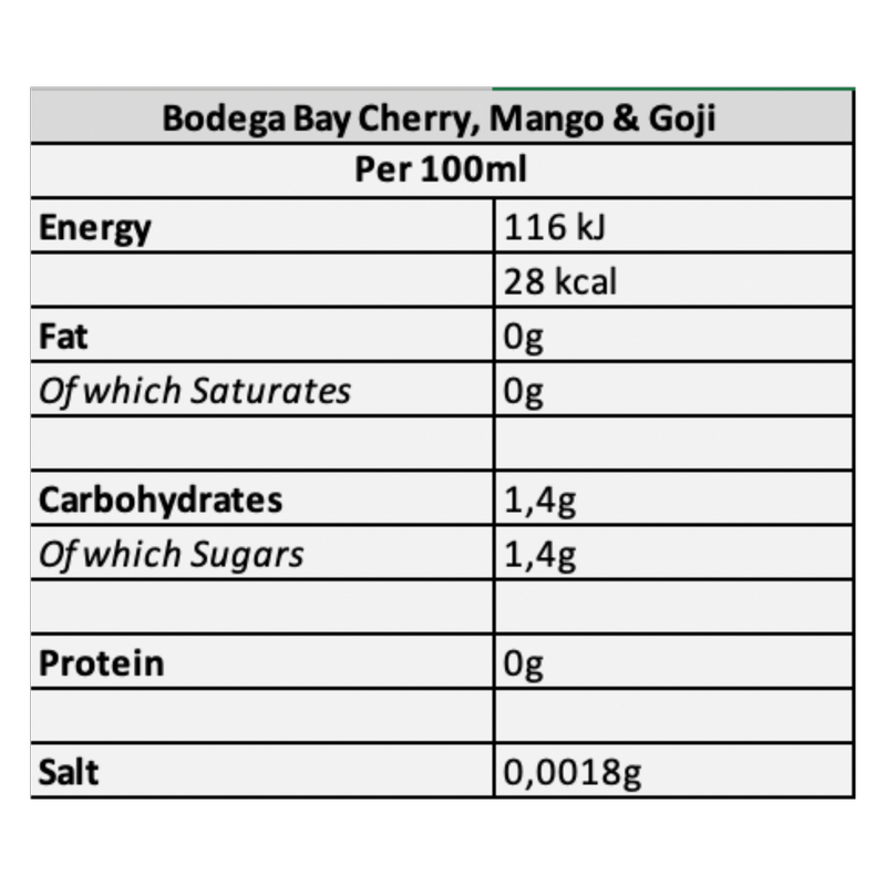 Bodega Bay Cherry, Mango & Goji, 330ml
