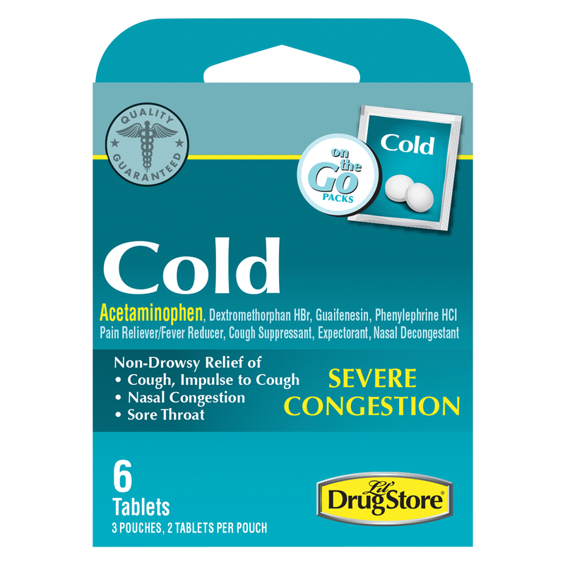 Lil Drug Store Cold & Flu Severe 6ct