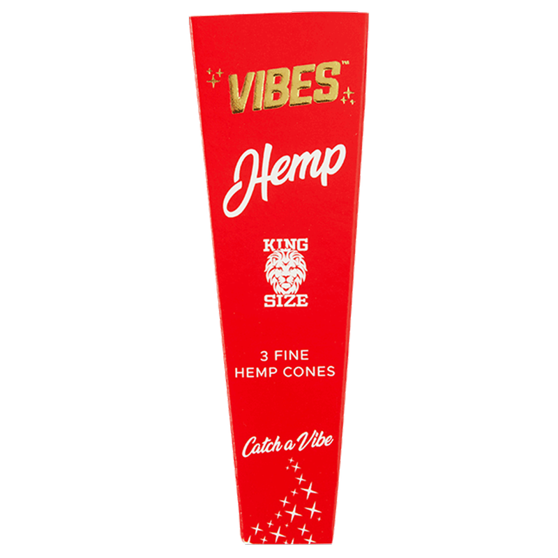 Vibes Pre-Rolled King Size Hemp Cone 3pk