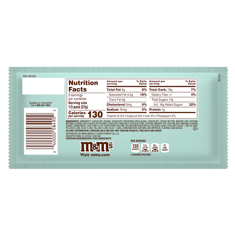 M&M's Dark Chocolate Espresso Candies 2.83oz : Snacks fast delivery by App  or Online