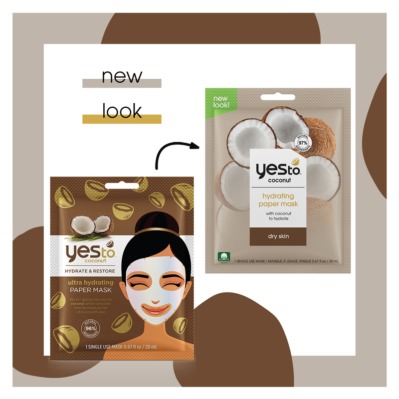 Yes To Coconut Hydrating Paper Mask 1ct