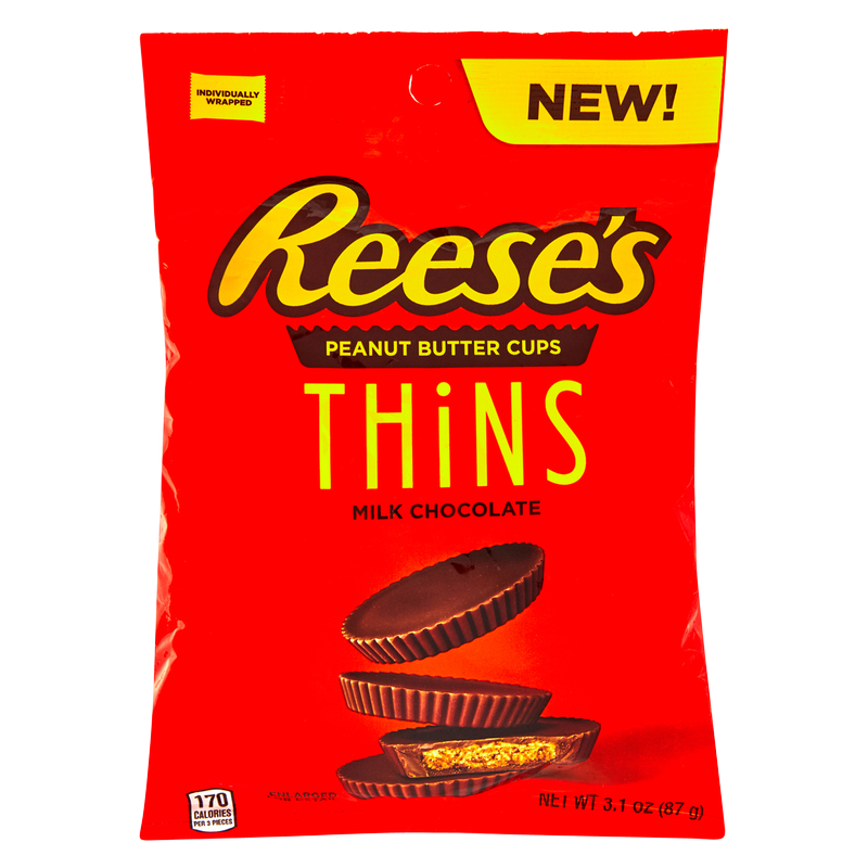 Reese's Thins Milk Chocolate Peanut Butter Cups 3.1oz