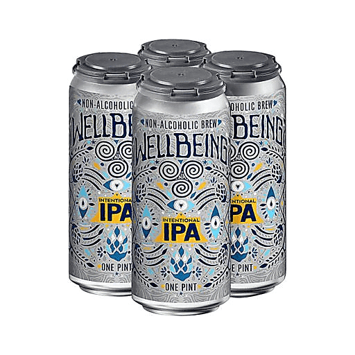 WellBeing Brewing Intentional IPA Non-Alcoholic 4pk 16oz Can