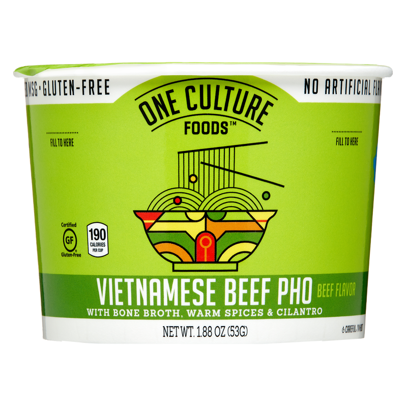 One Culture Vietnamese Beef Pho Noodle Cup