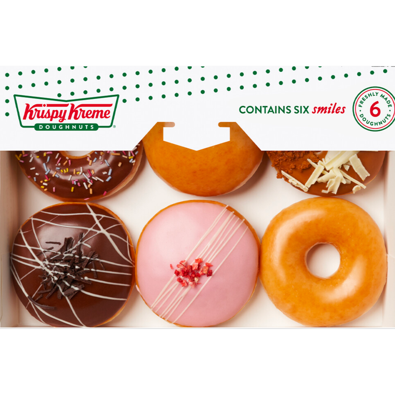 Krispy Kreme Assorted Half Dozen, 6pcs