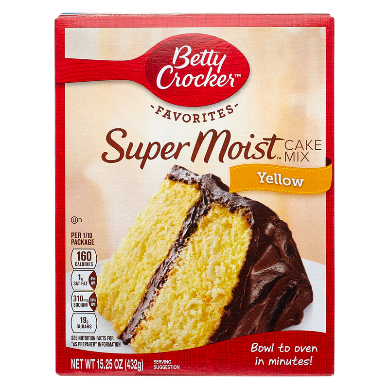 Betty Crocker Super Moist Yellow Cake Mix 15.25oz