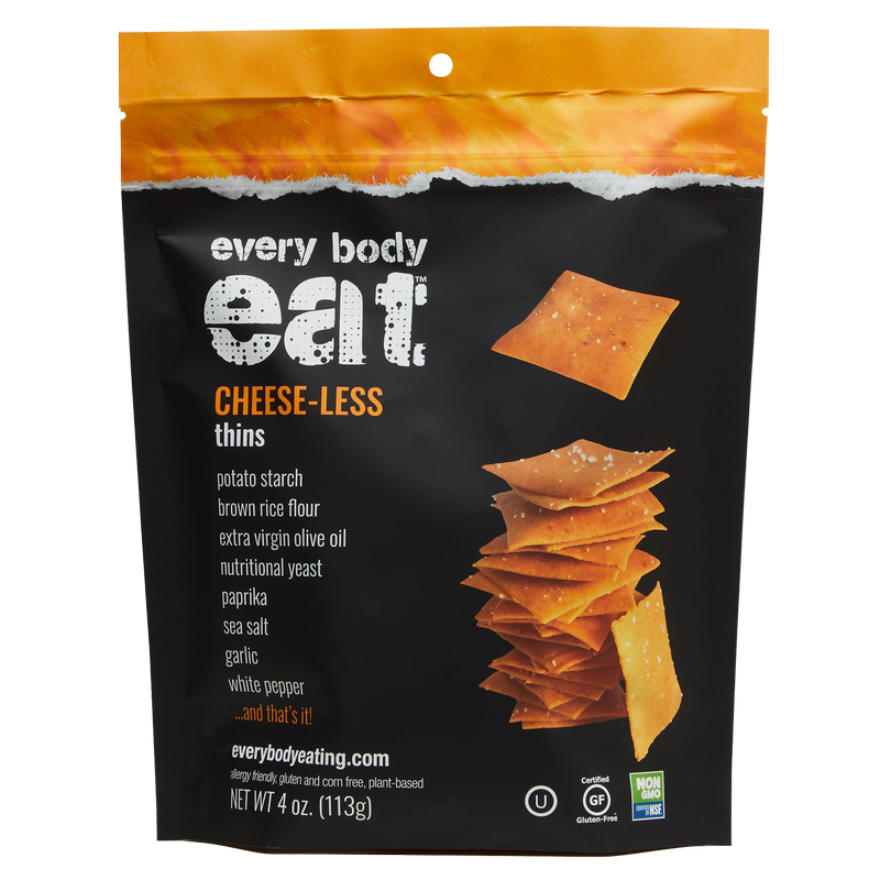 Every Body Eat® CHEESE-LESS Snack Thins 4oz Bag