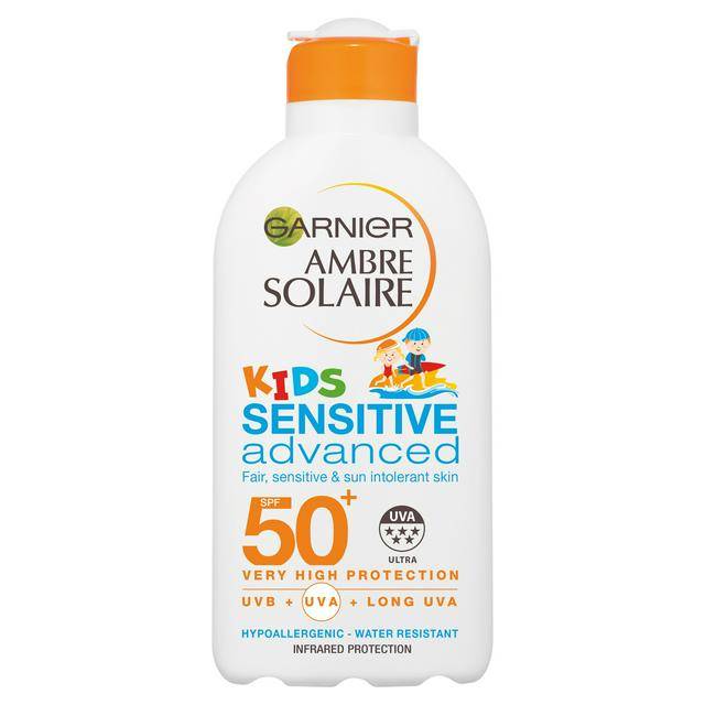 Garnier Ambre Solaire Kids Sensitive Sun Cream SPF50+, 200ml