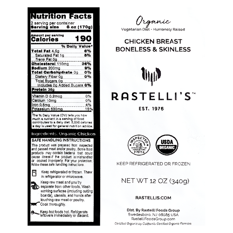 Rastelli's Organic Whole Chicken Box