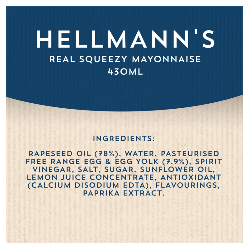 Hellmann's Real Squeezy mayonnaise 250ml —