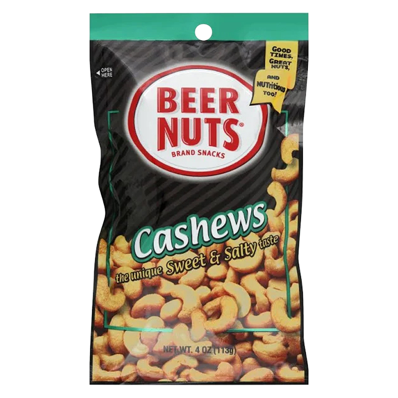 Beer Nuts Cashews 4oz