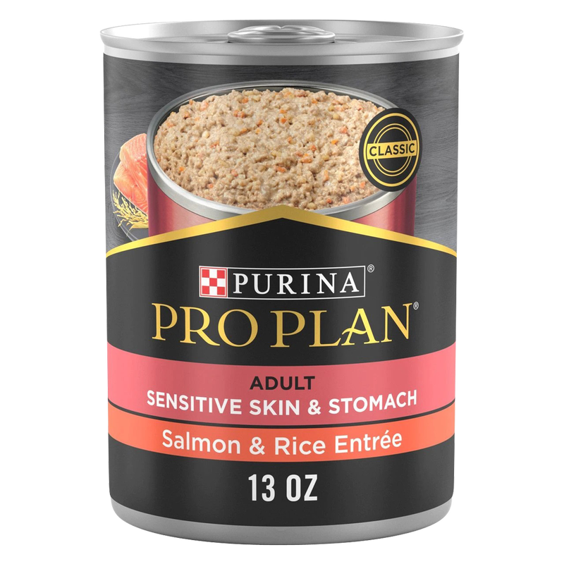 Pro Plan Sensitive Skin & Stomach Salmon & Rice Entree Dog  13 oz