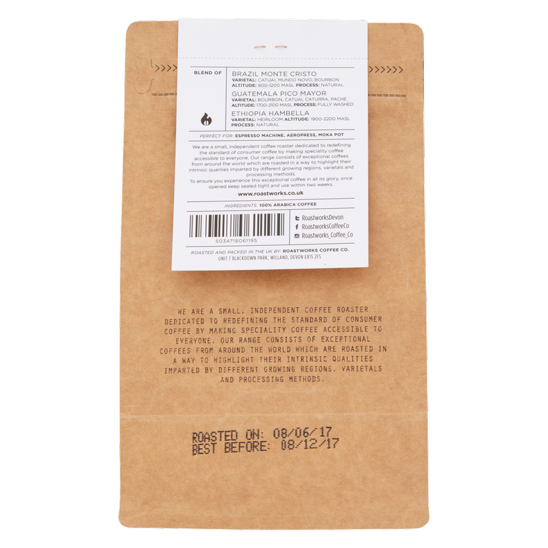 Roastworks The Espresso Ground Coffee, 200g Drinks fast delivery by