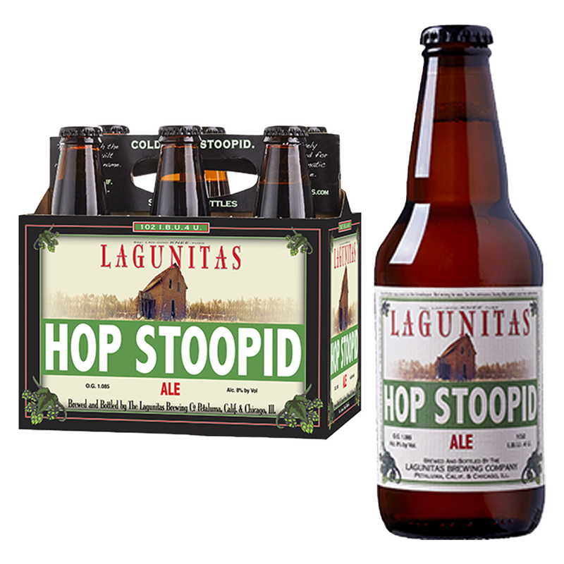 Lagunitas Hop Stoopid Ale 6pk 12oz Btl 8.0% ABV