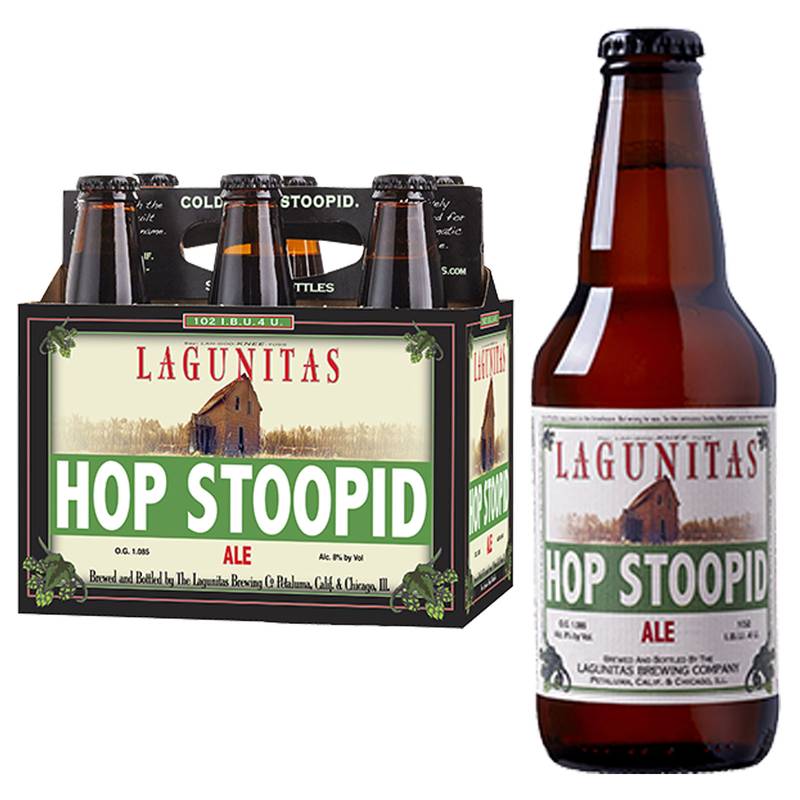 Lagunitas Hop Stoopid Ale 6pk 12oz Btl 8.0% ABV