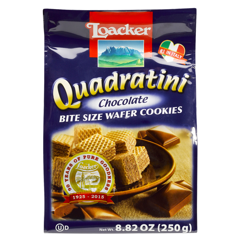 Quadratini Chocolate Bite Size Wafer Cookies 8.82oz