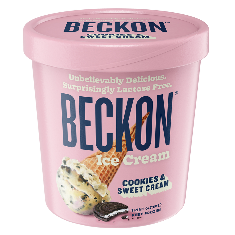 Beckon Ice Cream Cookies and Sweet Cream Pint 16oz