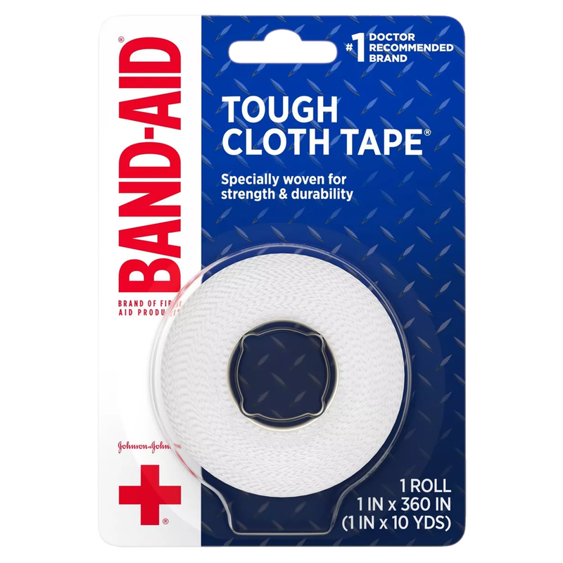 Band-Aid Tough Cloth Tape 1" x 10 yds 1ct