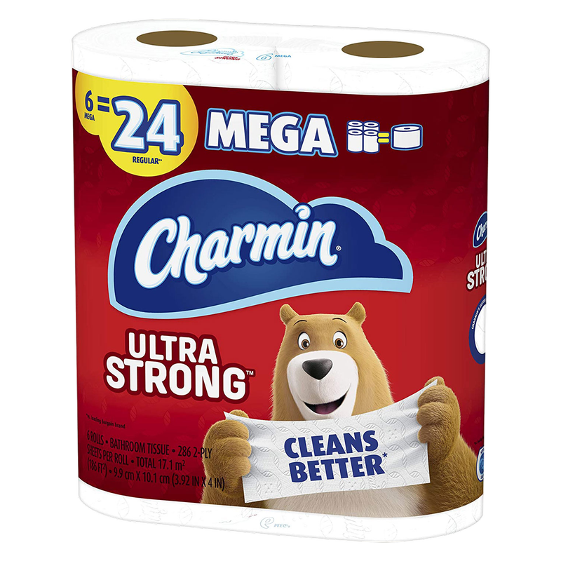 Charmin Ultra Strong Mega Roll Bath Tissue 6ct