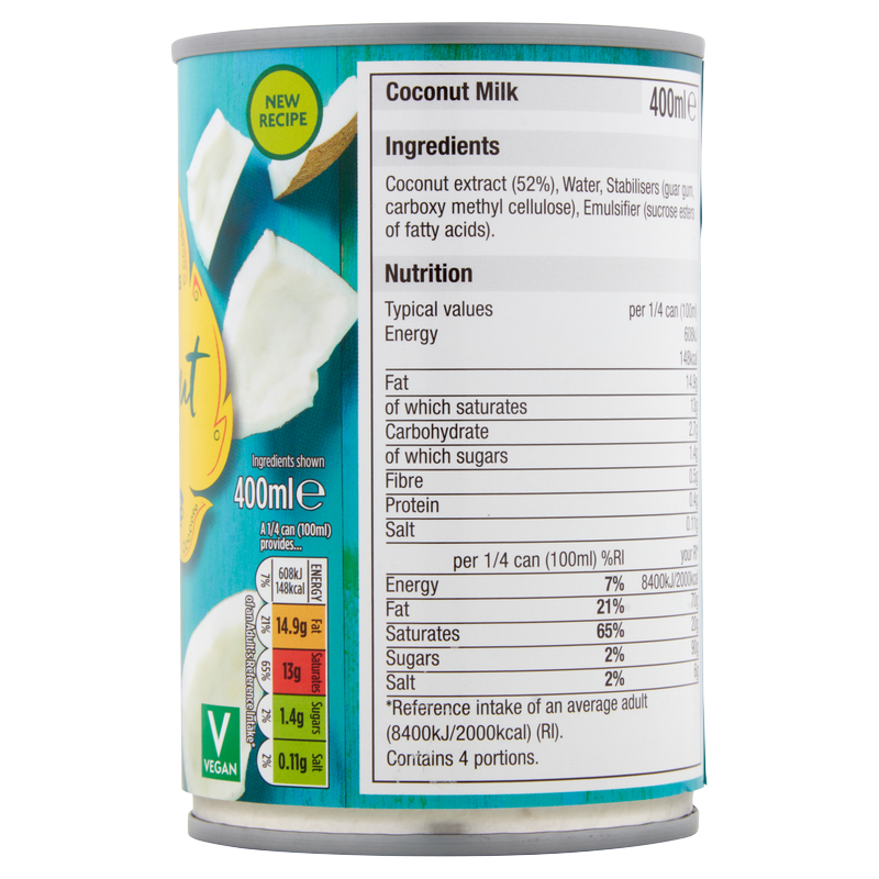 Morrisons Coconut Milk, 400ml Food Cupboard fast delivery by App or