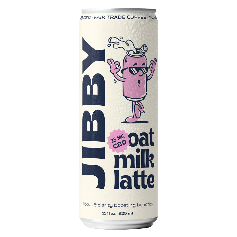 Jibby Oat Milk Latte with CBD 11oz can