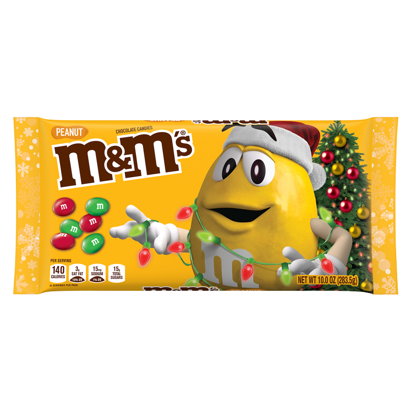 M&M’s Holiday Peanut Chocolate Candies 10oz