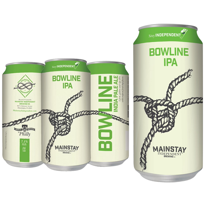 Mainstay Independent Brewing Bowline IPA 4pk 16oz Can 7.2%