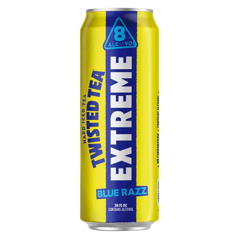 Twisted Tea Extreme Blue Razz Single 24oz Can 8% ABV