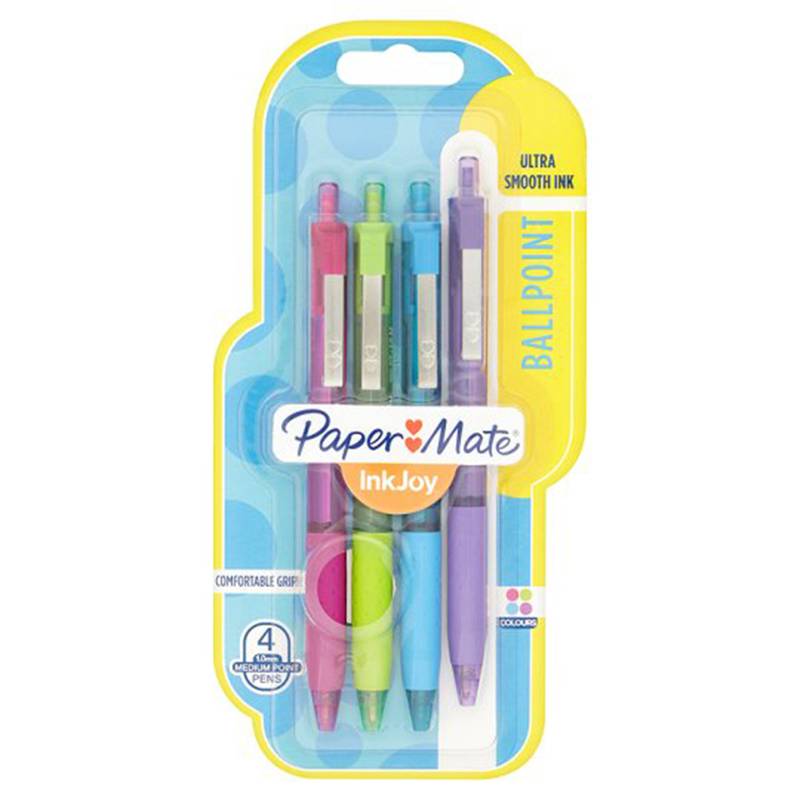 Paper Mate Inkjoy Color Pens 4pk