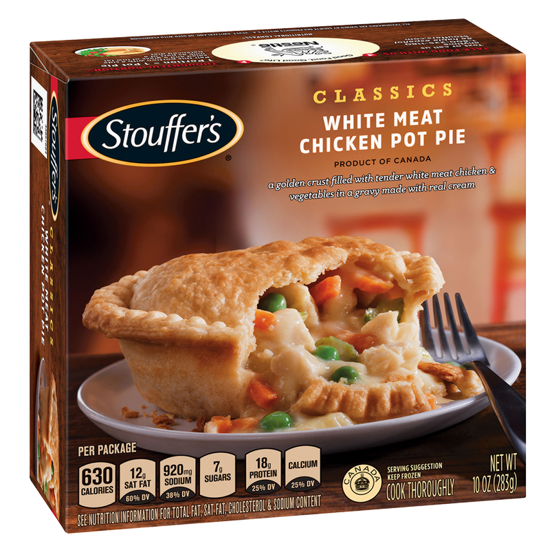 Stouffer's Frozen White Meat Chicken Pot Pie Meal 10oz