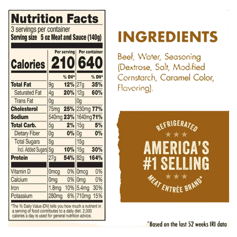Hormel Square Table Beef Roast Au Jus and Savory Sauce Quick Meals