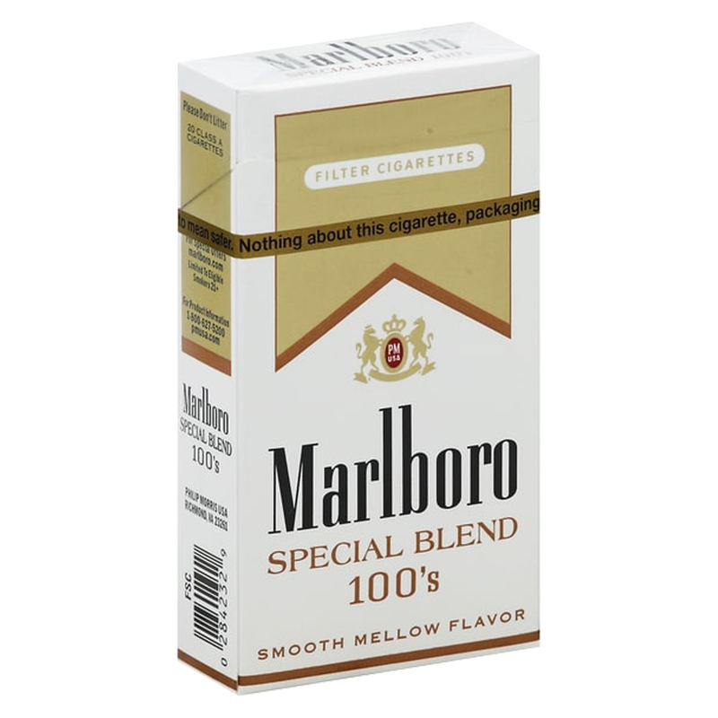 Marlboro Special Select Gold 100s Cigarettes 20ct Box 1pk : Smoke