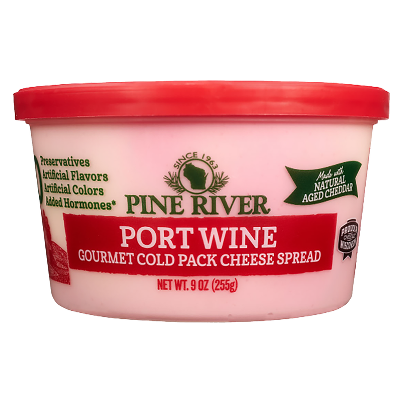 Pine River Gourmet Port Wine Cheddar Cheese Spread - 9oz