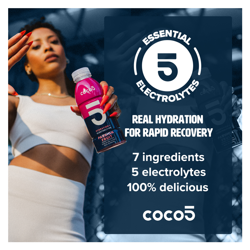 Coco5 Passion Fruit Coconut Water 16.9oz Bottle Drinks fast delivery