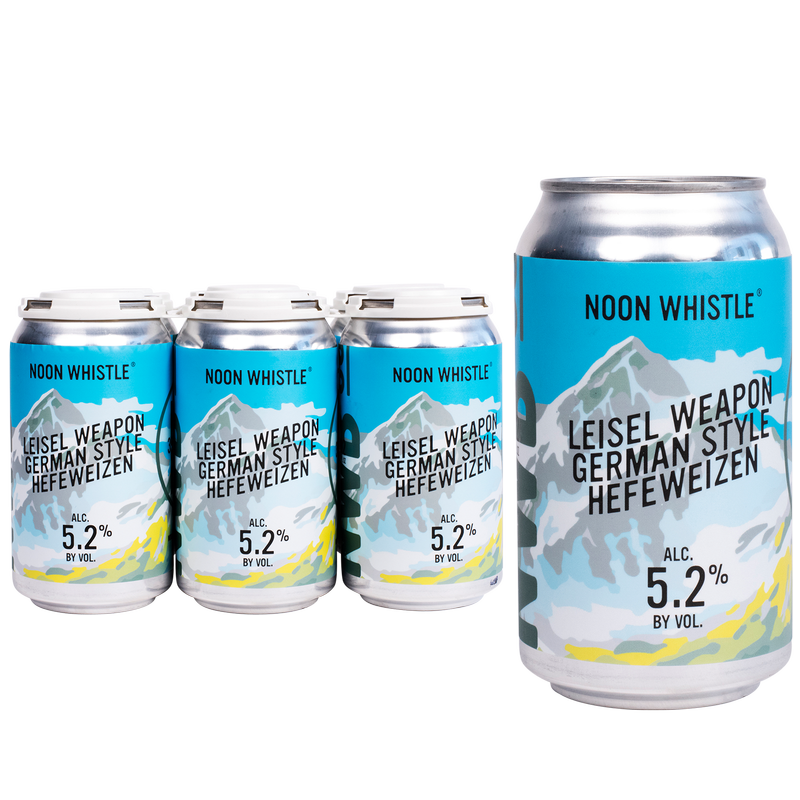 Noon Whistle Leisel Weapon German Style Hefeweizen 6pk 12oz Can 5.2% ABV