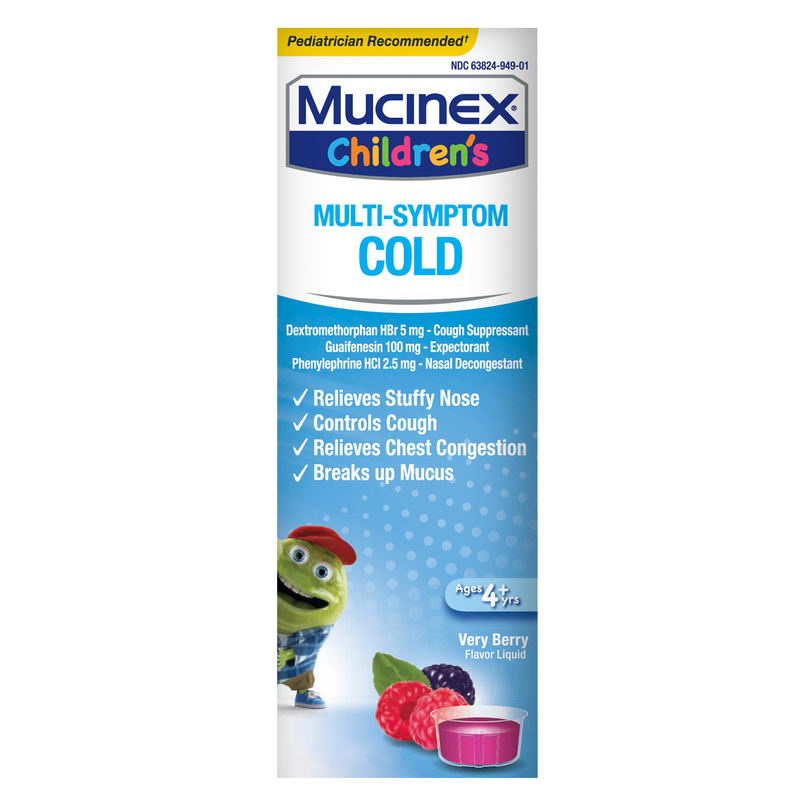 Mucinex Children's Multi-Symptom Liquid - Cold Very Berry 4oz