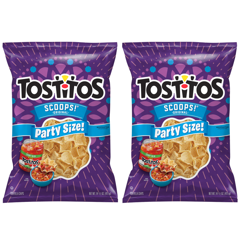 2ct Tostitos Scoops Original Tortilla Chips 14.5oz