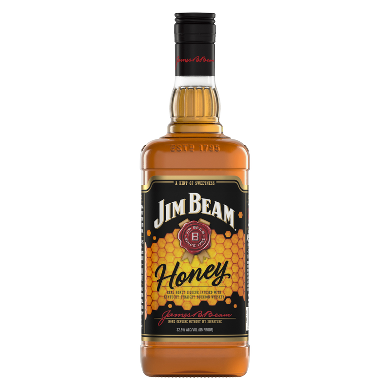 Jim Beam Honey Whiskey 1L (65 Proof)