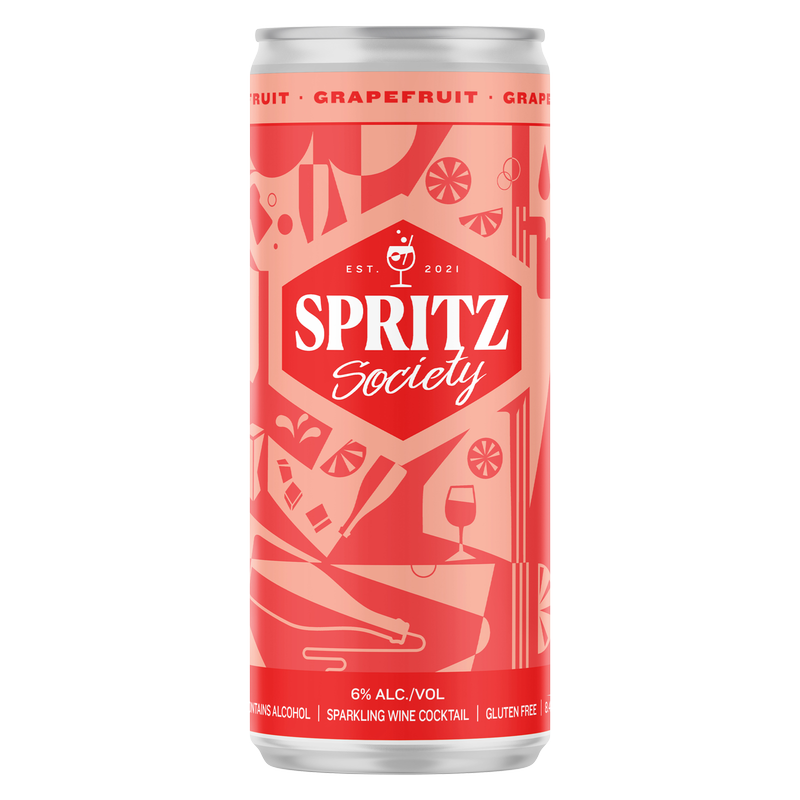 Spritz Society Grapefruit 250ml Single Can 6% ABV