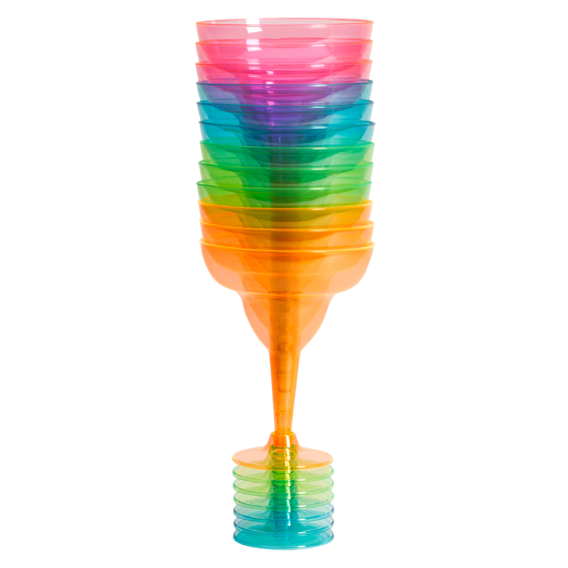 Neon Margarita Glasses