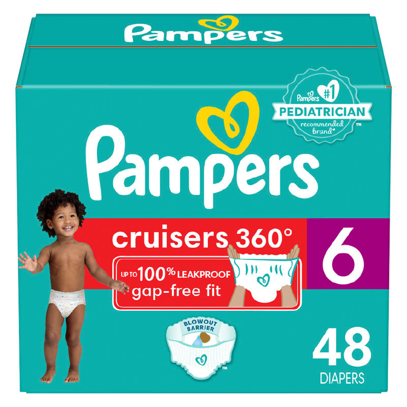Pampers Cruisers 360 Size 6 Super Pack 48 ct