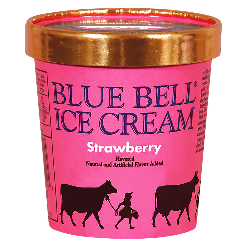 Blue Bell Strawberry Ice Cream 16oz
