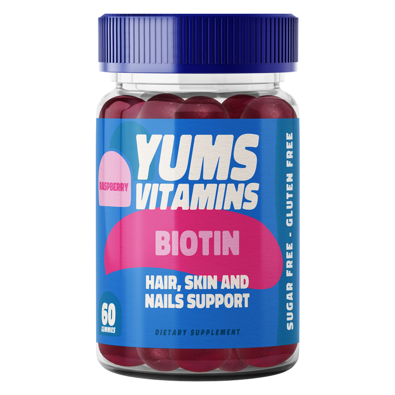 Yums Vitamins Sugar Free Biotin Gummies 60ct